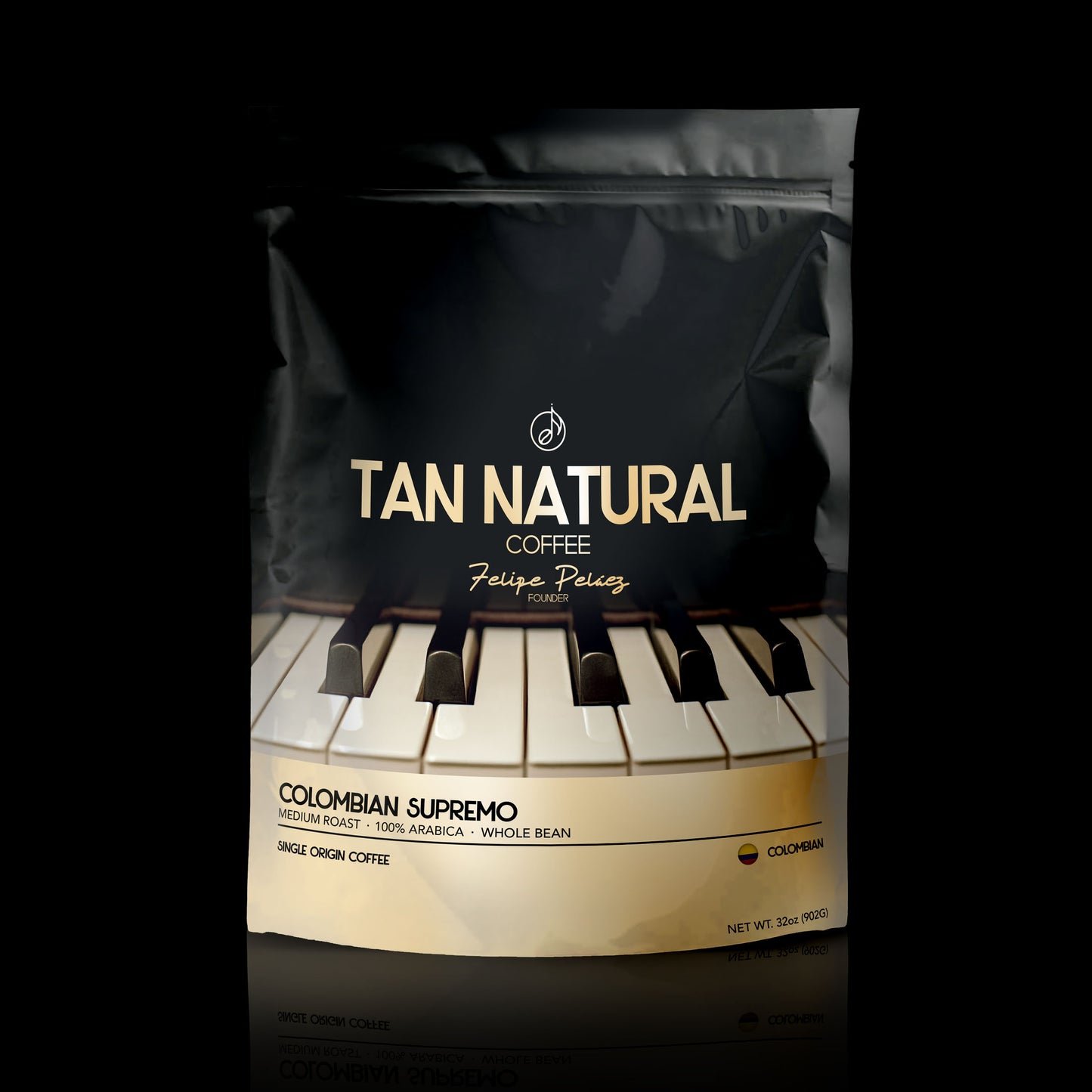 Tan Natural by Felipe Peláez - Organic Medium Roast Coffee – 2LB Bag